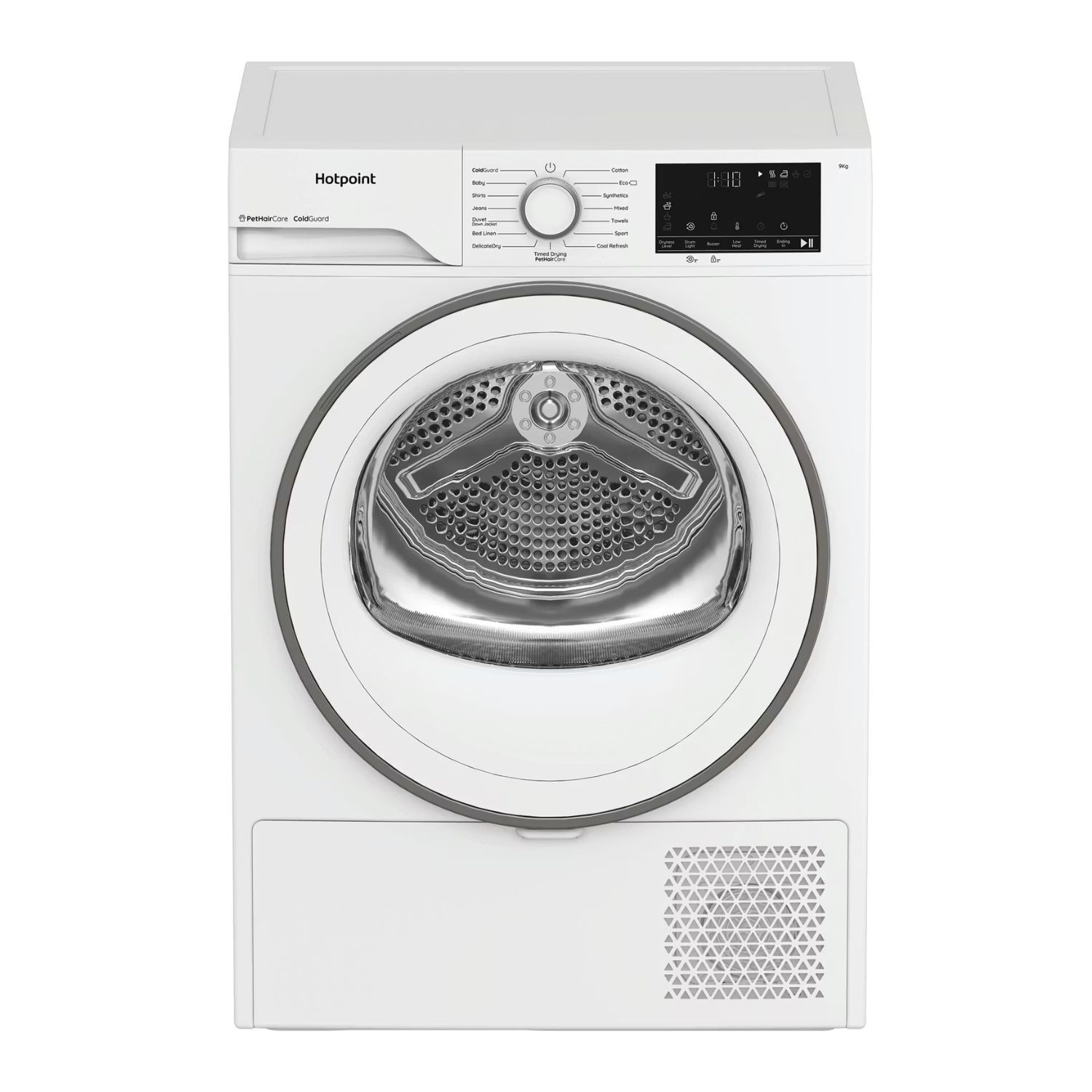 Hotpoint CHD93MWWSUK 9kg Heat Pump Tumble Dryer with PetHairCare - White full image