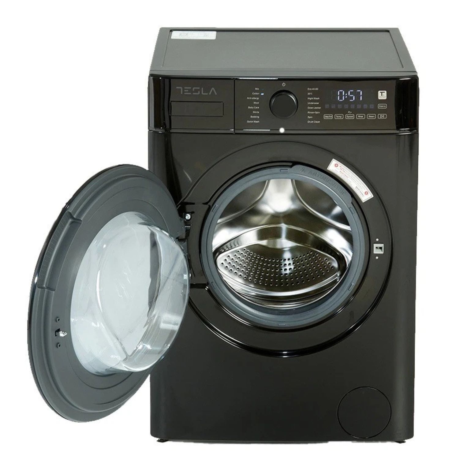 Tesla TWM81400B 8KG 1400RPM Slim Depth Black Washing Machine thumbnail image