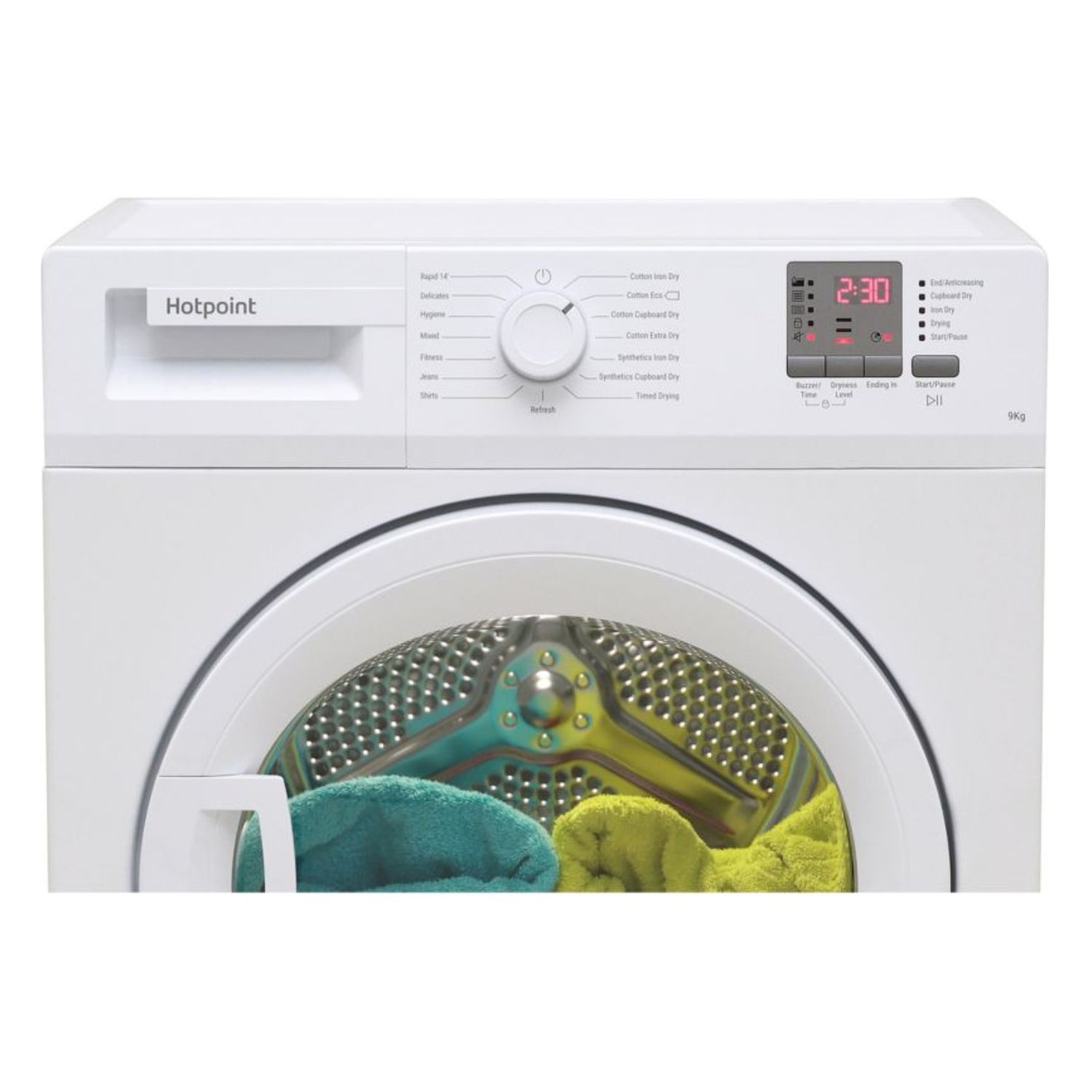 Hotpoint CHDC92WWGDUK 9kg Condenser Tumble Dryer - White thumbnail image